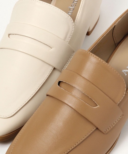 Andemiu（アンデミュウ）の「ヒールローファー279667（ローファー・レディース・ホワイト/ベージュ/ブラック・LARGE/SMALL/MEDIUM）」の14枚目の写真