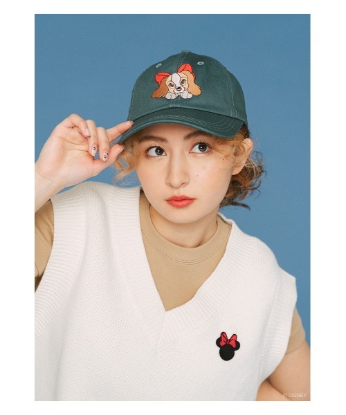 Disney SERIES CREATED by MUS(ディズニーシリーズクリエイテッドバイエムユーエス)の「MD J LADY キャップ(キャップ・レディース・グリーン・FREE)」の7枚目の写真