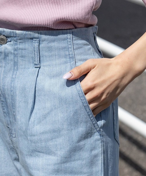 Honeys（ハニーズ）の「ストレートパンツ（デニムパンツ・レディース・ホワイト/ベージュ/ブルー/ブルー系その他・S/M/L）」の5枚目の写真