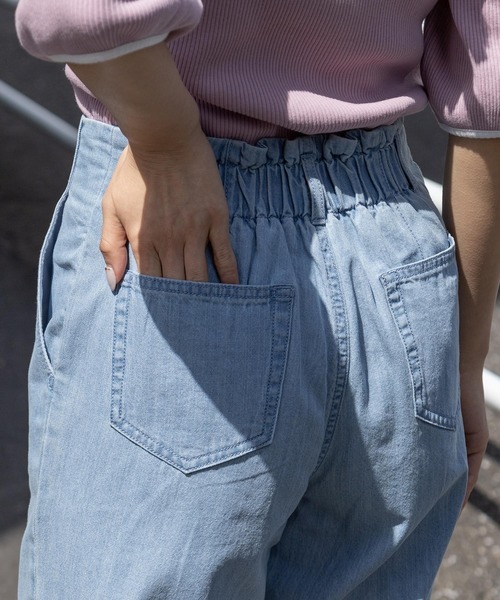 Honeys（ハニーズ）の「ストレートパンツ（デニムパンツ・レディース・ホワイト/ベージュ/ブルー/ブルー系その他・S/M/L）」の9枚目の写真