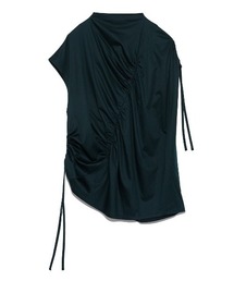 emmi（エミ）の「【emmi atelier】アシンメトリーギャザーカットソー（Tシャツ/カットソー）」
