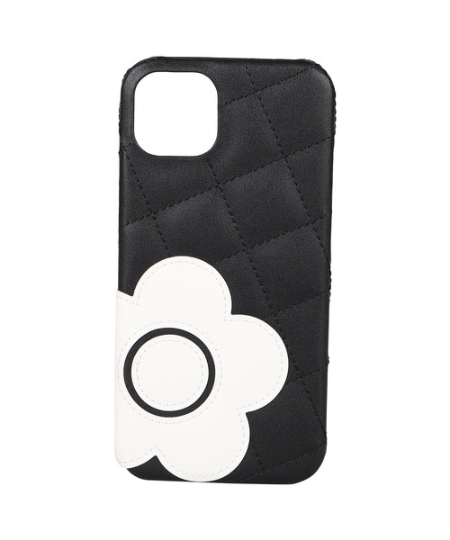 MARY QUANT（マリークワント）の「【MARY QUANT】DAISY PATCH PU QUILT Leather Back Case 【iPhone12/iPhone12Pro用】IP12-MQ03/IP12-MQ04 ※（スマホケース/カバー・レディース・ベージュ/ブラック・iPhone 12/12 Pro）」の2枚目の写真