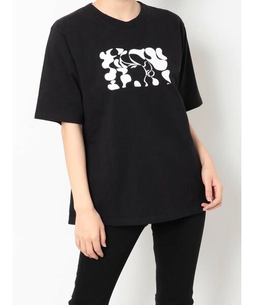 MURUA（ムルーア）の「【MURUA×hiroki nishiyama】MONOTONE GIRL Tシャツ（Tシャツ/カットソー・レディース・ホワイト/ブラック・FREE）」の16枚目の写真