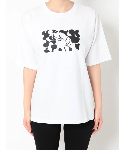 MURUA（ムルーア）の「【MURUA×hiroki nishiyama】MONOTONE GIRL Tシャツ（Tシャツ/カットソー・レディース・ホワイト/ブラック・FREE）」の15枚目の写真
