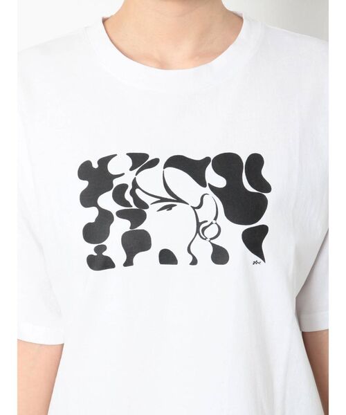 MURUA（ムルーア）の「【MURUA×hiroki nishiyama】MONOTONE GIRL Tシャツ（Tシャツ/カットソー・レディース・ホワイト/ブラック・FREE）」の13枚目の写真