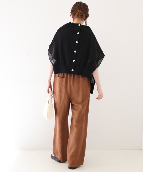 ★☆今期 SLOBE IENA リネンレーヨンイージーパンツ☆★ SLOBE IENA スラックス パンツ リネン混イージースラックス