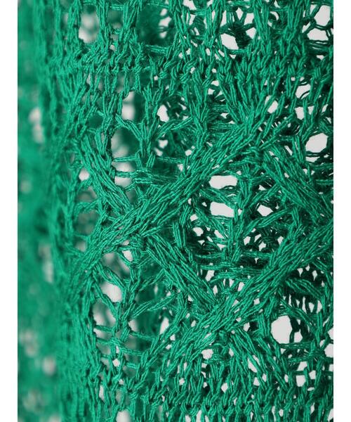 Green　Parks（グリーンパークス）の「透かし編みニットプルオーバー（ニット/セーター・レディース・ネイビー/オレンジ/グリーン・FREE）」の7枚目の写真