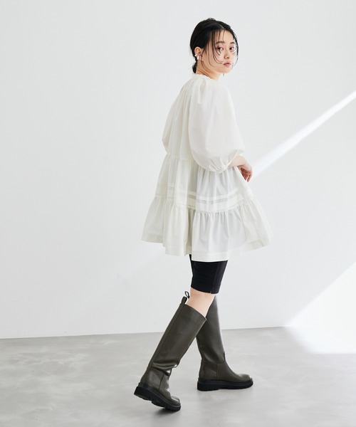 ADAM ET ROPE'（アダムエロペ）の「【サステナブル】エコペットロゴサイクルパンツ（その他パンツ・レディース・ブラック・FREE）」の12枚目の写真