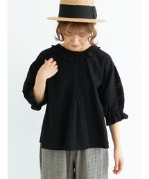 Samansa Mos2 | レースピンタックブラウス(シャツ/ブラウス)