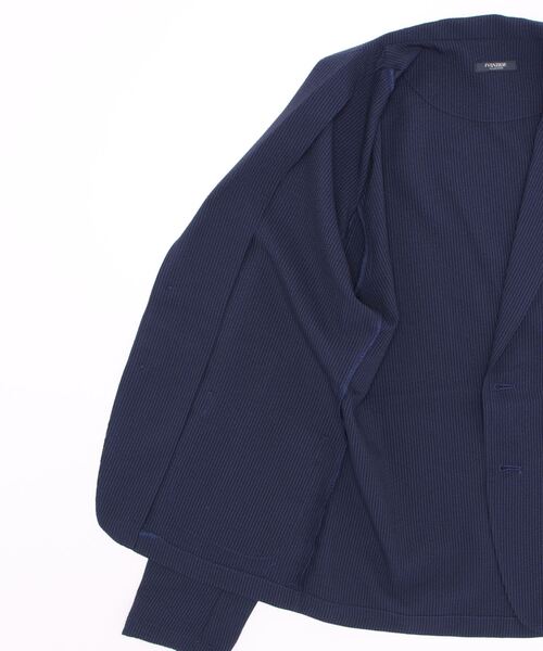 SPENDY'S Store（スペンディーズストア）の「ＣＯＯＬＭＡＸ（Ｒ）サッカージャケット（テーラードジャケット・メンズ・ネイビー・LL/M/L）」の2枚目の写真