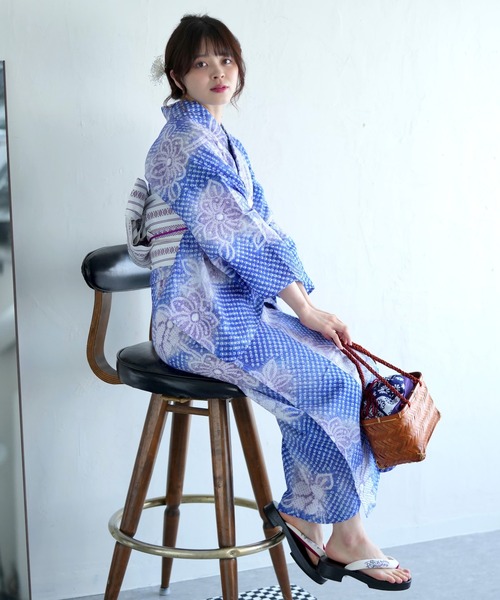 有松絞り浴衣3点セット