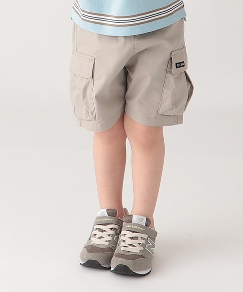 petit main(プティマイン)の「カーゴハーフパンツ(カーゴパンツ・キッズ・ブラック/ベージュ/ライトグレー・110cm/120cm/80cm/100cm/130cm/90cm)」の2枚目の写真