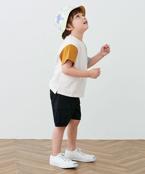 petit main(プティマイン)の「カーゴハーフパンツ(カーゴパンツ・キッズ・ブラック/ベージュ/ライトグレー・110cm/120cm/80cm/100cm/130cm/90cm)」の14枚目の写真