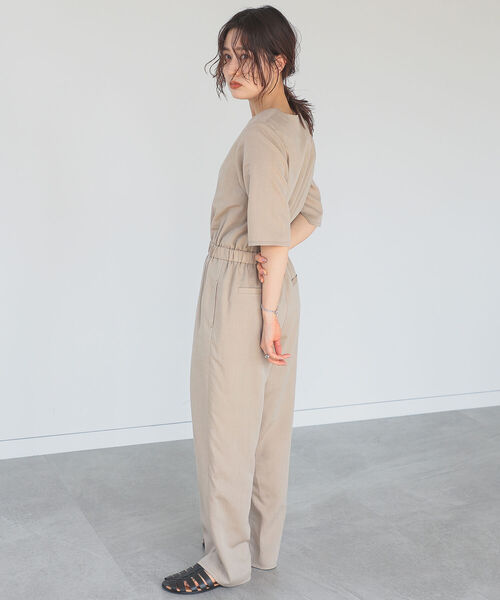 B:MING by BEAMS(ビーミングバイビームス)の「B:MING by BEAMS / リネン サロペット 22SS(スーツジャケット・レディース・ベージュ/ブラック系その他4・SMALL/MEDIUM)」の3枚目の写真