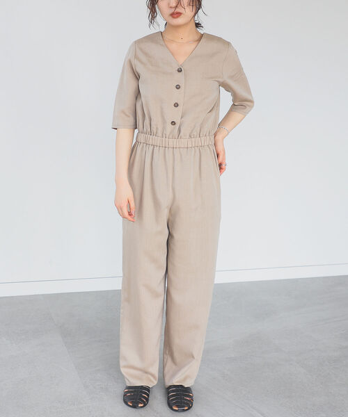 B:MING by BEAMS(ビーミングバイビームス)の「B:MING by BEAMS / リネン サロペット 22SS(スーツジャケット・レディース・ベージュ/ブラック系その他4・SMALL/MEDIUM)」の14枚目の写真