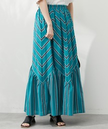 Green　Parks | ・ELENCARE DUE ストライプパネルスカート(スカート)