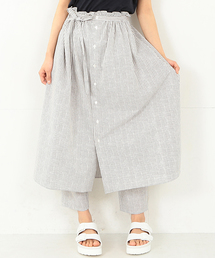 Ray BEAMS | ☆【予約】【sweet 4月号掲載】RBS / ストライププリント スカートパンツ(その他パンツ)