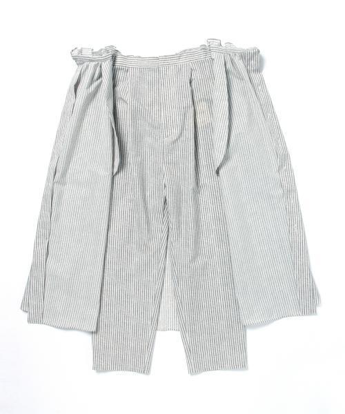 【美品】RBS/Ray BEAMS ストライププリントスカートパンツ Ray BEAMS（レイビームス）の「RBS / ストライププリント