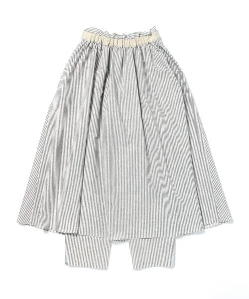 Ray BEAMS（レイビームス）の「RBS / ストライププリント スカートパンツ（その他パンツ・レディース・ブルー/グレー・1/0）」の5枚目の写真
