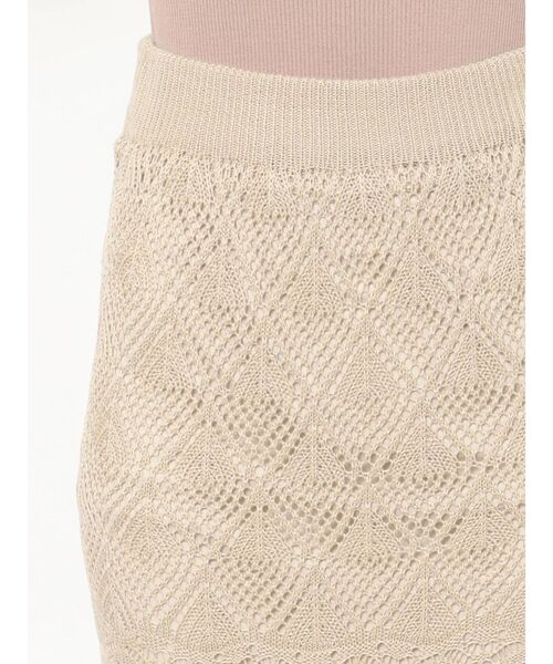 RESEXXY（リゼクシー）の「鈎針風ニットマーメイドスカート（スカート・レディース・アイボリー/ブラック/ブラウン/ベージュ・FREE）」の7枚目の写真