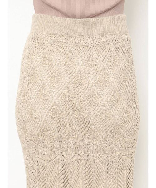 RESEXXY（リゼクシー）の「鈎針風ニットマーメイドスカート（スカート・レディース・アイボリー/ブラック/ブラウン/ベージュ・FREE）」の21枚目の写真