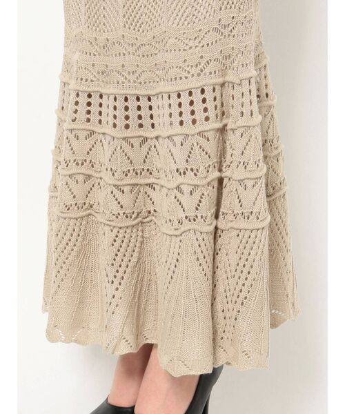 RESEXXY（リゼクシー）の「鈎針風ニットマーメイドスカート（スカート・レディース・アイボリー/ブラック/ブラウン/ベージュ・FREE）」の11枚目の写真