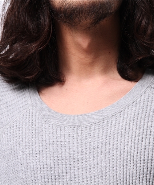 CIAOPANIC(チャオパニック)の「【Ciaopanic】ワッフルビッグPO(Tシャツ/カットソー・メンズ・ホワイト/グレー/オリーブ・MEDIUM/LARGE)」の7枚目の写真