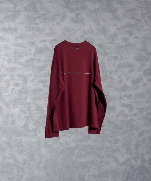 ADRER（アドラー）の「heavy cotton flower graphic big long-t/ヘビーコットンフラワーグラフィックロングT（Tシャツ/カットソー・メンズ・ホワイト/チャコールグレー/バーガンディー・SMALL/MEDIUM/LARGE/X-SMALL）」の17枚目の写真