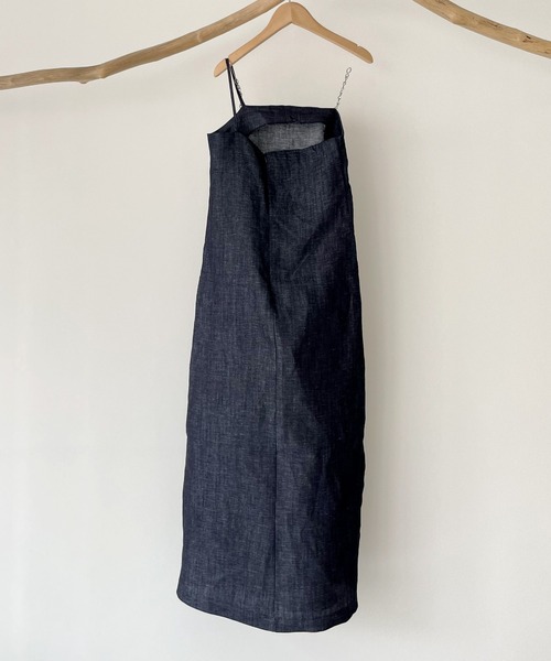 CANAL JEAN(キャナルジーン)の「El mar(エルマール) ワンショルデニムワンピース(ワンピース・レディース・インディゴブルー・SMALL/X-SMALL)」の4枚目の写真