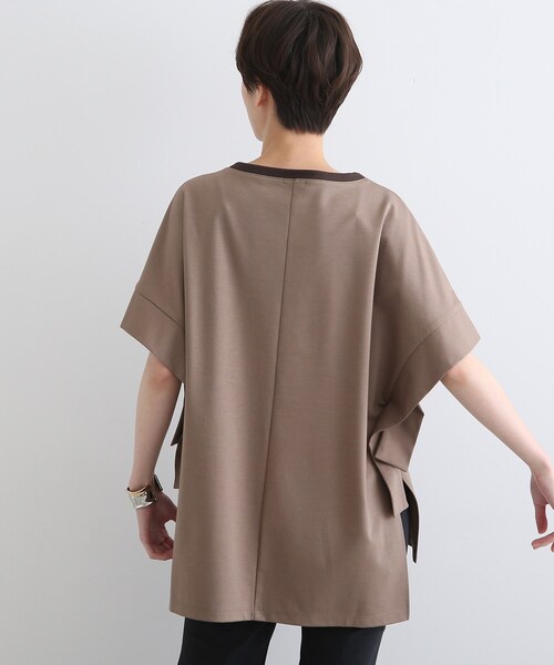 INDIVI（インディヴィ）の「◆【洗える/日本製】スリットチュニックプルオーバー（Tシャツ/カットソー・レディース・ブラック/ライトパープル/ブラウン系その他/ホワイト系/グリーン・12/34/38/05/13）」の8枚目の写真