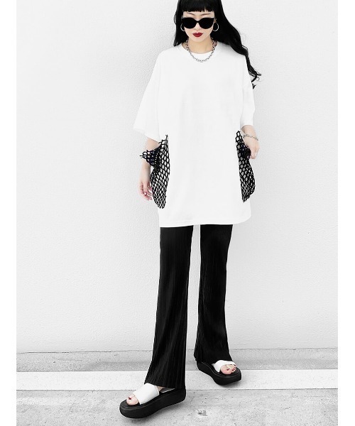 LVEU.（ラブユ.）の「Color pleated straight pants / カラープリーツストレートパンツ(Ai select)（その他パンツ・レディース・ブラック/パープル/グリーン・FREE）」の16枚目の写真