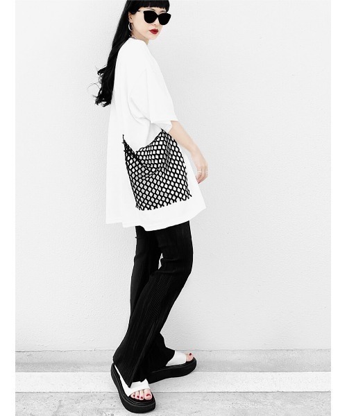 LVEU.（ラブユ.）の「Color pleated straight pants / カラープリーツストレートパンツ(Ai select)（その他パンツ・レディース・ブラック/パープル/グリーン・FREE）」の14枚目の写真