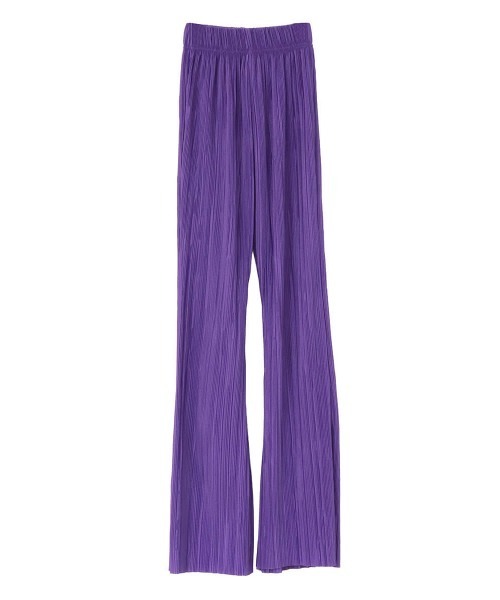 LVEU.（ラブユ.）の「Color pleated straight pants / カラープリーツストレートパンツ(Ai select)（その他パンツ・レディース・ブラック/パープル/グリーン・FREE）」の18枚目の写真