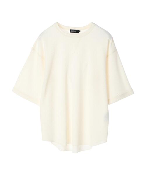 CRAFT STANDARD BOUTIQUE(クラフトスタンダードブティック)の「ワッフルクルーネックBIGプルオーバー *(Tシャツ/カットソー・メンズ・ブラック/アイボリー/カーキ・LL/M/L)」の7枚目の写真