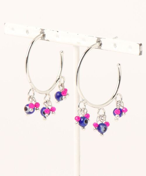 チャイハネ（チャイハネ）の「【チャイハネ】ナザルディフープピアス（ピアス（両耳用）・レディース・シルバー/ゴールド・FREE）」の2枚目の写真