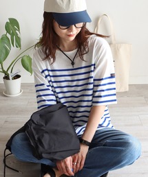 COURO | パネルボーダーボートネックバスクシャツ(Tシャツ/カットソー)