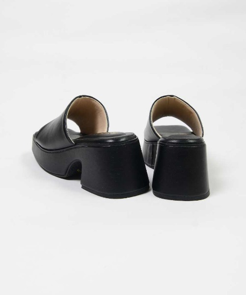 shopnikoniko(ショップニコニコ)の「バルキーヒール プラットフォームサンダル(サンダル・レディース・ブラック/ホワイト/ベージュ・LL/S/M/L)」の15枚目の写真