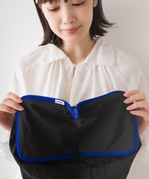 OMNES（オムネス）の「ポータブルエコバッグ（エコバッグ/サブバッグ・レディース・ホワイト/ブラック/ベージュ/グレー/グリーン・FREE）」の9枚目の写真