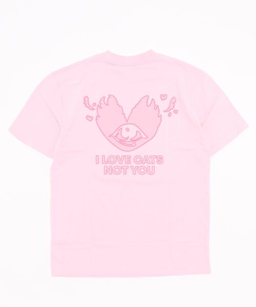 KaneZ(ケインズ)の「ITZAVIBE/イッザバイブ/I LOVE CATS×KaneZ TEE(Tシャツ/カットソー・レディース・ピンク/グレー系その他6・M/L)」の7枚目の写真
