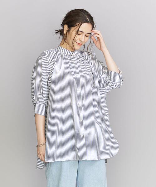 BEAUTY&YOUTH UNITED ARROWS(ビューティーアンドユースユナイテッドアローズ)の「セルロースブレンド ボリュームスリーブブラウス -ウォッシャブル-(シャツ/ブラウス・レディース・ホワイト/ブラック/その他1・FREE)」の7枚目の写真