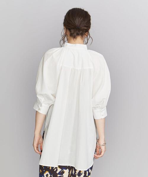 BEAUTY&YOUTH UNITED ARROWS(ビューティーアンドユースユナイテッドアローズ)の「セルロースブレンド ボリュームスリーブブラウス -ウォッシャブル-(シャツ/ブラウス・レディース・ホワイト/ブラック/その他1・FREE)」の12枚目の写真