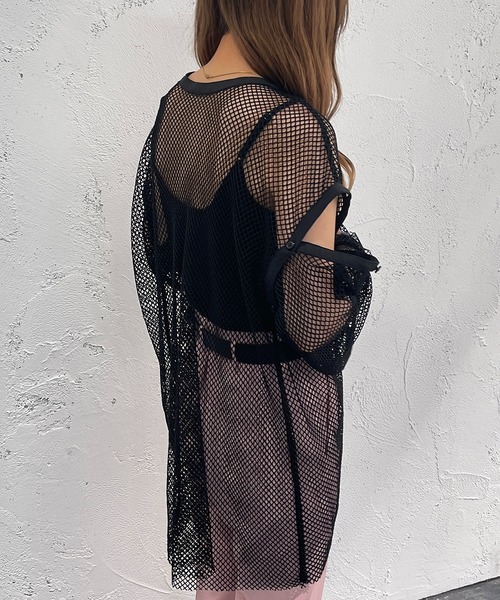 apres jour mignon（アプレジュールミニョン）の「マルチWAYメッシュプルオーバー【ZOZOTOWN限定アイテム】（Tシャツ/カットソー・レディース・ブラック/オフホワイト/ピンク/アイボリー・X-LARGE/フリー）」の19枚目の写真