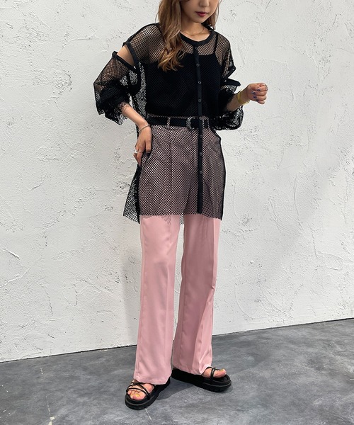 apres jour mignon（アプレジュールミニョン）の「マルチWAYメッシュプルオーバー【ZOZOTOWN限定アイテム】（Tシャツ/カットソー・レディース・ブラック/オフホワイト/ピンク/アイボリー・X-LARGE/フリー）」の22枚目の写真