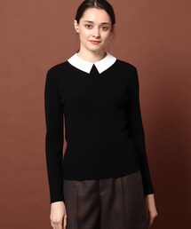 DRESSTERIOR（ドレステリア）の「◆【2WAY/CLASSY.12月号掲載】】デタッチャブルカラーリブニット（ニット/セーター）」