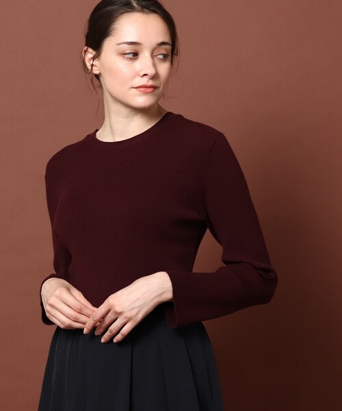 DRESSTERIOR(ドレステリア)の「◆【2WAY/CLASSY.12月号掲載】】デタッチャブルカラーリブニット(ニット/セーター・レディース・ブラック/ベージュ/ブルー/ボルドー・38/36)」の19枚目の写真