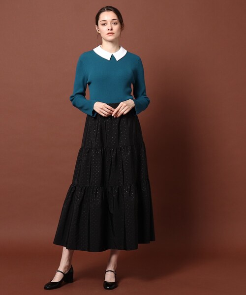 DRESSTERIOR(ドレステリア)の「◆【2WAY/CLASSY.12月号掲載】】デタッチャブルカラーリブニット(ニット/セーター・レディース・ブラック/ベージュ/ブルー/ボルドー・38/36)」の21枚目の写真