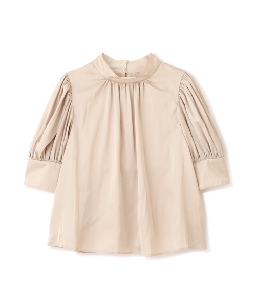 PROPORTION BODY DRESSING(プロポーションボディドレッシング)の「パフスリーブサテンブラウス / 1212210702(シャツ/ブラウス・レディース・ベージュ/パープル/カーキ・FREE)」の10枚目の写真
