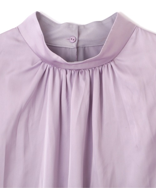 PROPORTION BODY DRESSING(プロポーションボディドレッシング)の「パフスリーブサテンブラウス / 1212210702(シャツ/ブラウス・レディース・ベージュ/パープル/カーキ・FREE)」の16枚目の写真