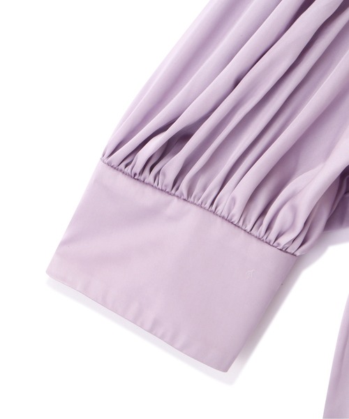 PROPORTION BODY DRESSING(プロポーションボディドレッシング)の「パフスリーブサテンブラウス / 1212210702(シャツ/ブラウス・レディース・ベージュ/パープル/カーキ・FREE)」の18枚目の写真