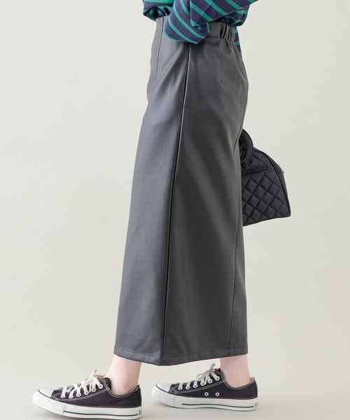 LAVEANGE（ラビアンジェ）の「合皮タイトスカート（スカート・レディース・ブラック/イエロー・LL/3L/4L/M/L）」の18枚目の写真